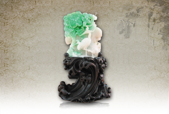 鶴【翡翠】